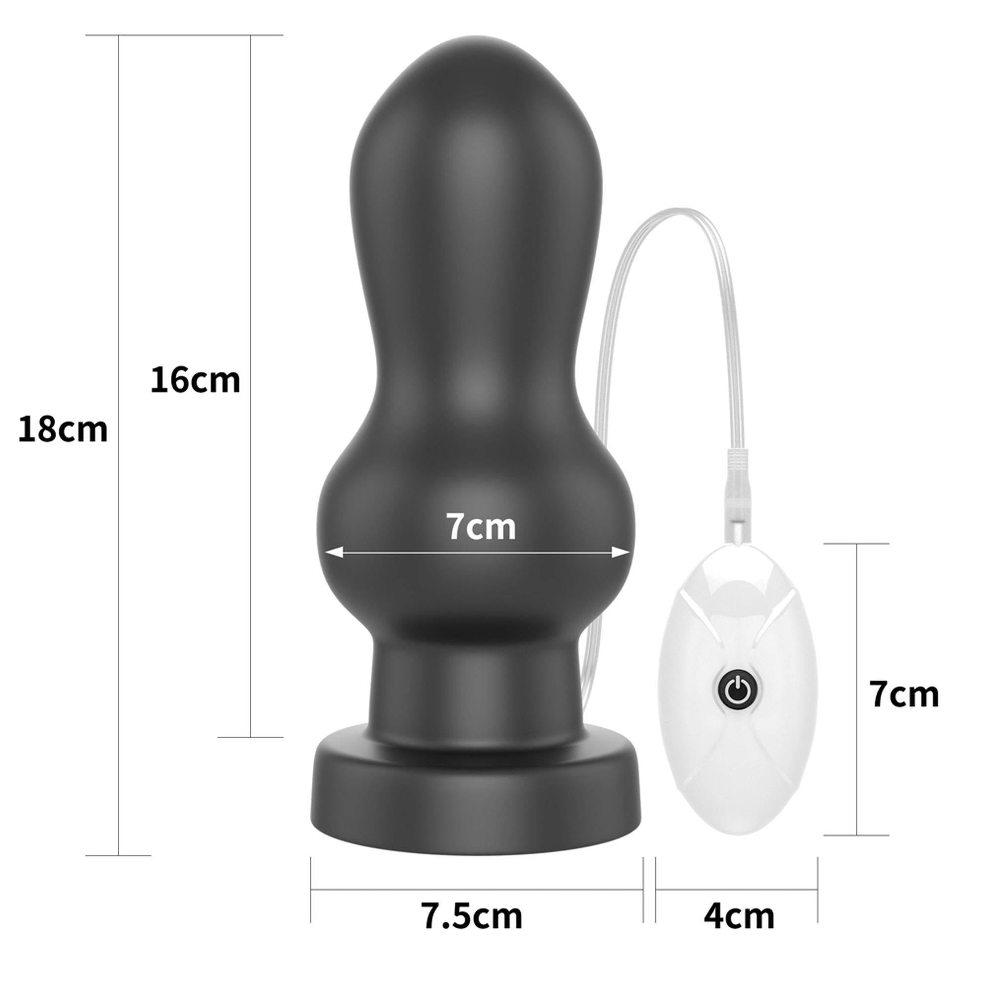 Masturbateur anal vibrant géant 7"