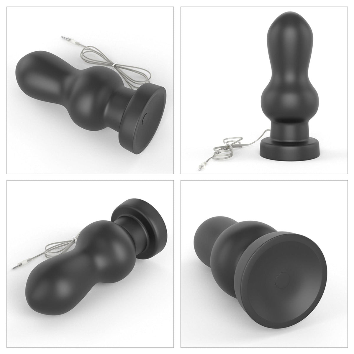 Butt plug 7″ King Sized Rammer 3 speeds – vibrating, remote control, black | Lovetoy