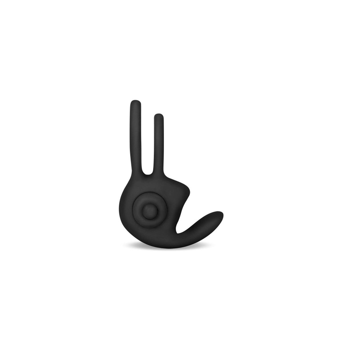 Anillo para el pene Duo – vibrador, negro | Lovetoy