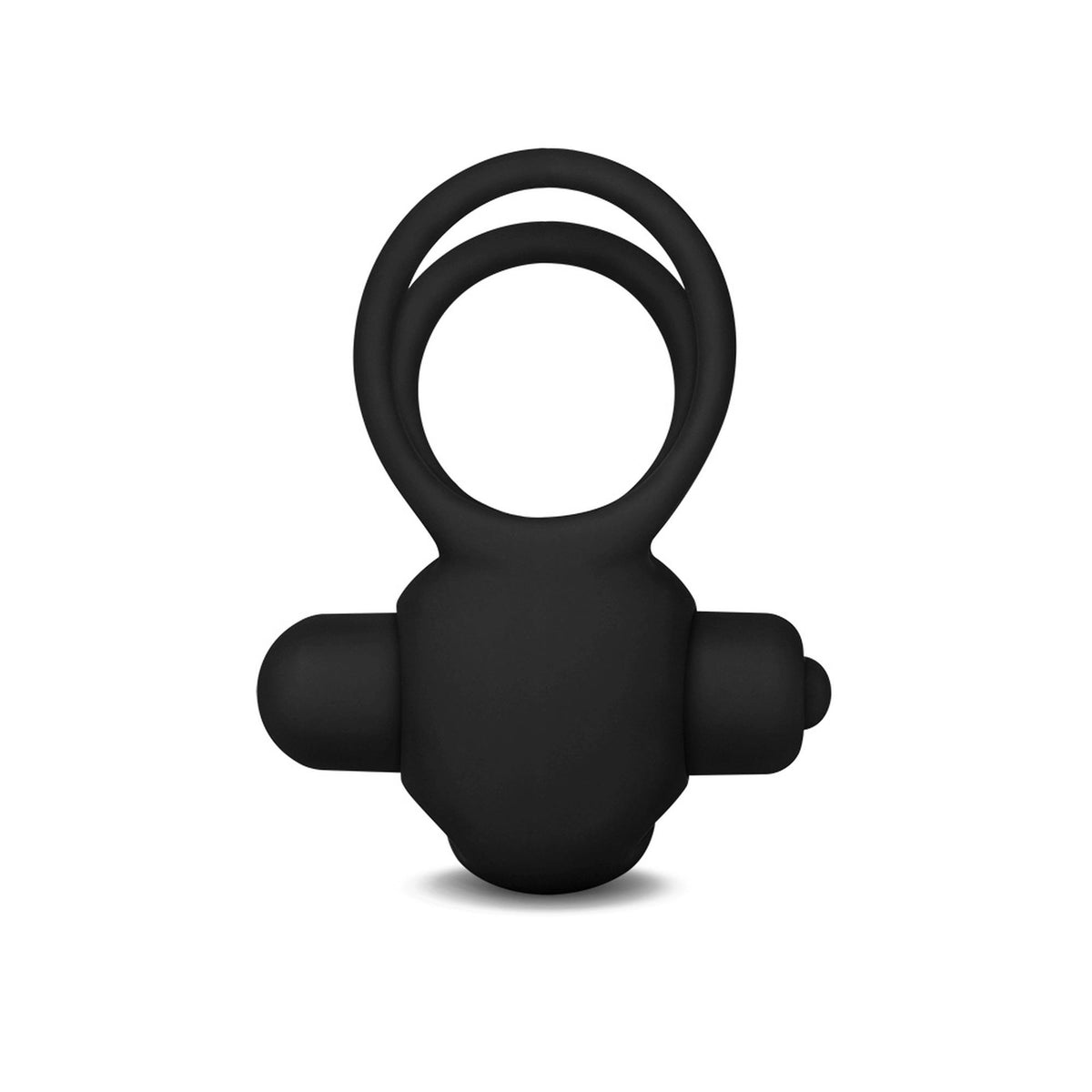 Anillo para el pene Duo – vibrador, negro | Lovetoy