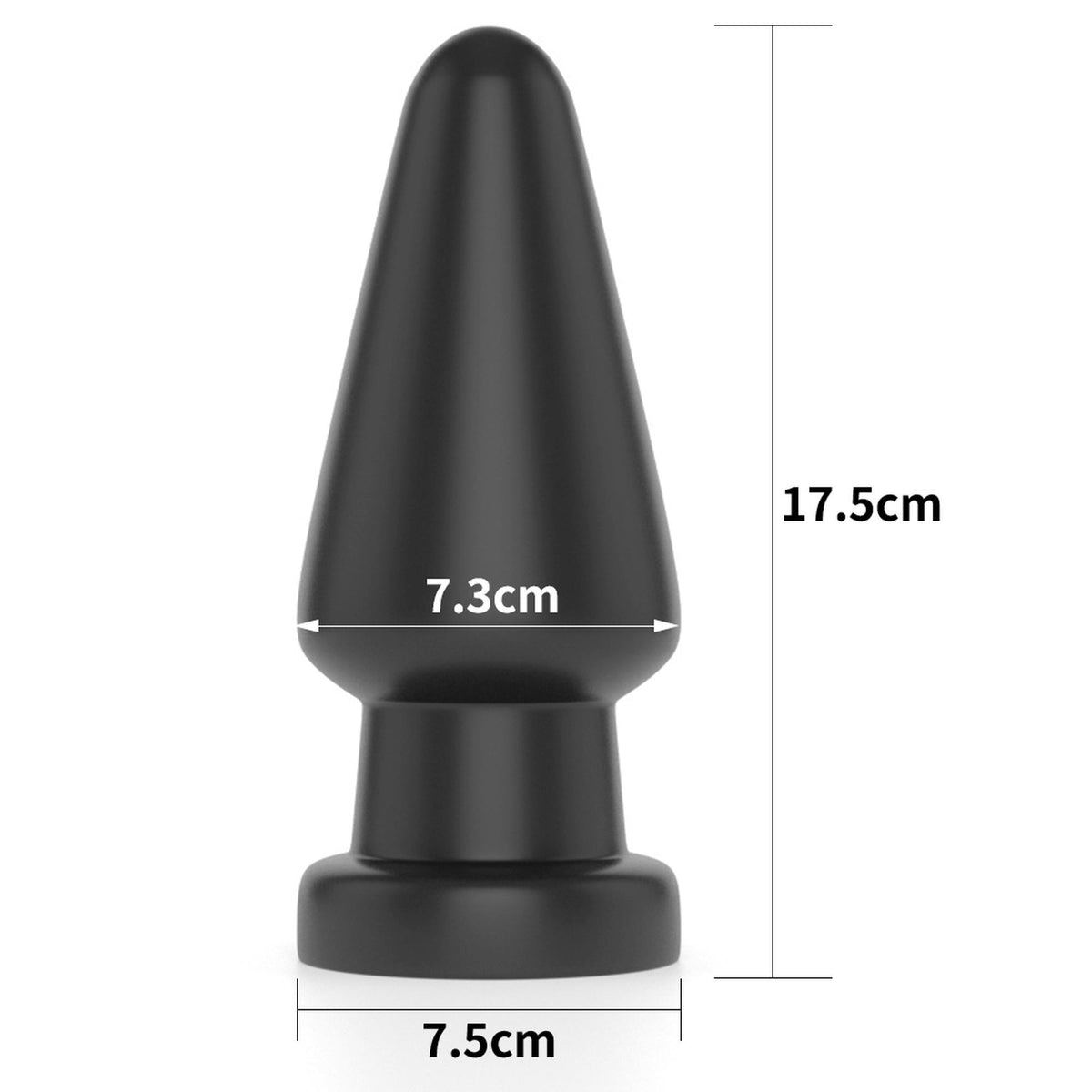 Plug anal 7″ King Sized Shocker 19 cm – vibrador, negro | Lovetoy