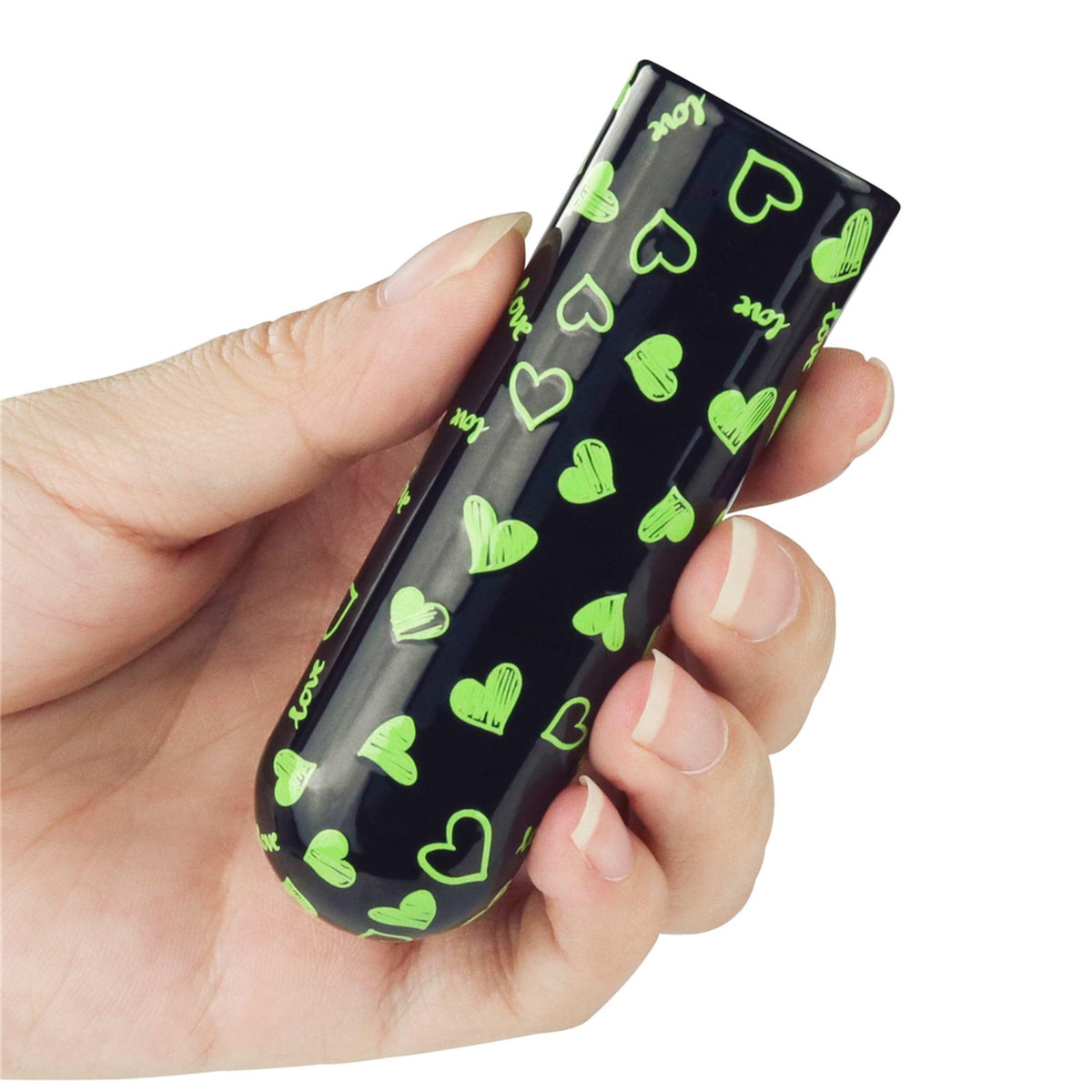 Mini vibromasseur Heart 8.5 cm – rechargeable, phosphorescent | Lovetoy