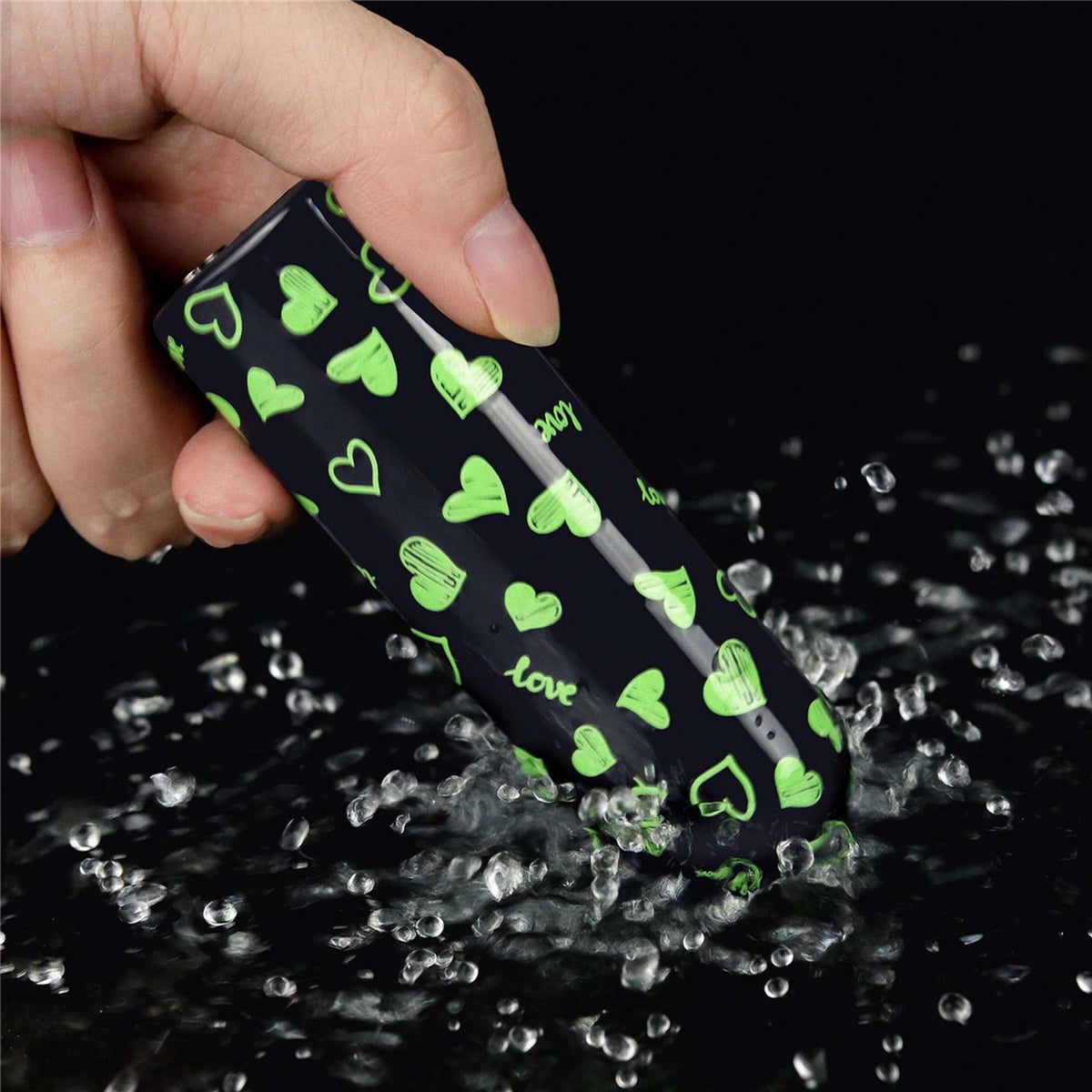 Mini vibromasseur Heart 8.5 cm – rechargeable, phosphorescent | Lovetoy