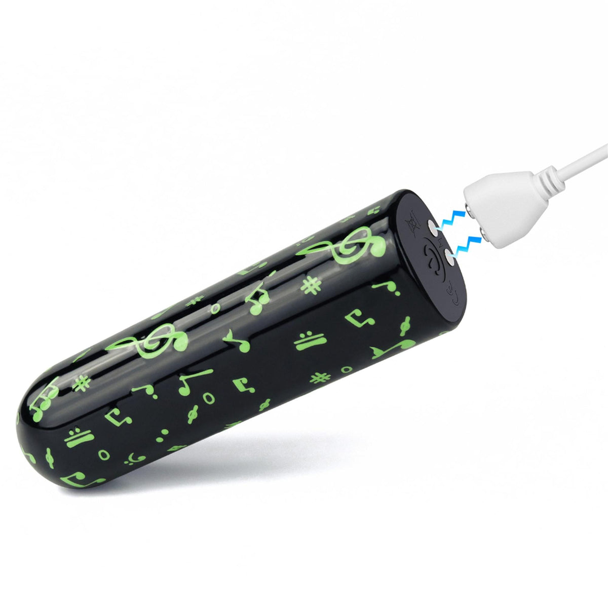 Mini vibrador Music 8.5 cm – recargable, fosforescente | Lovetoy