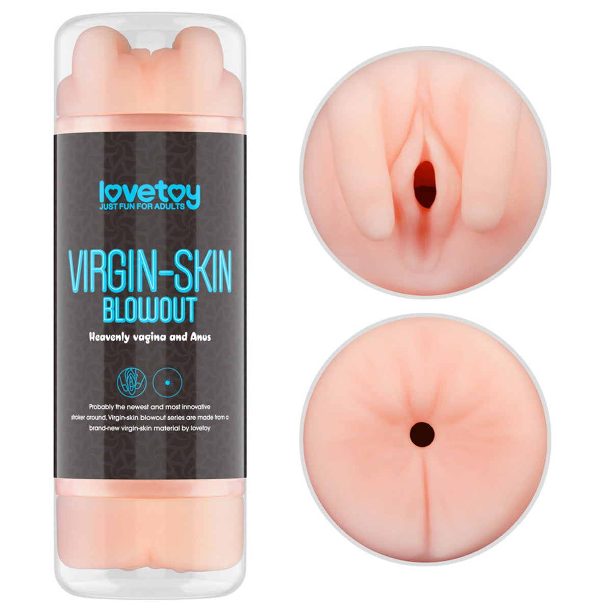 Maszturbátor Virgin Blowout Stroker 22 cm – vibrációs, testszínű 10-LV250016 | Lovetoy