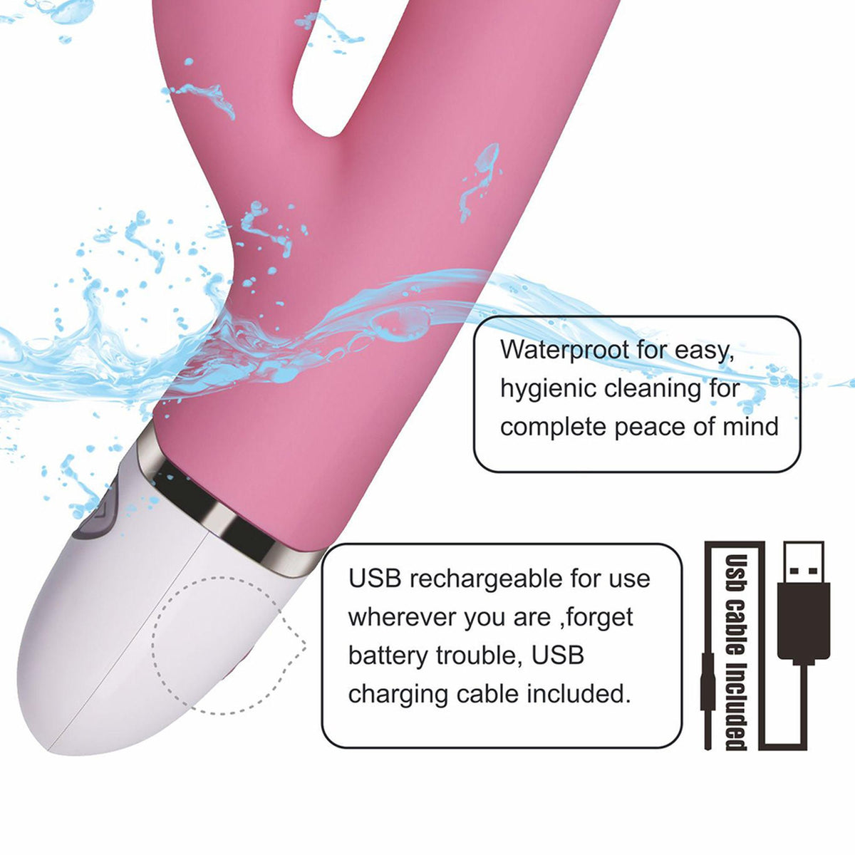 Vibratore punto G Dreamer II – ricaricabile, rosa | Lovetoy