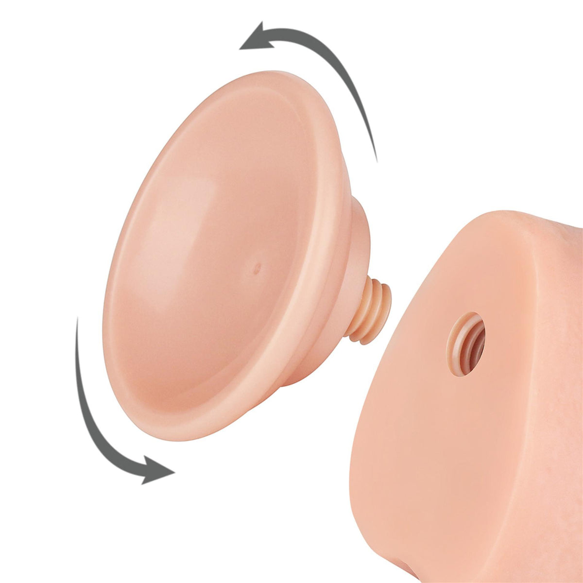 Consolador realista Layer 24 cm – con ventosa, doble, nude | Lovetoy