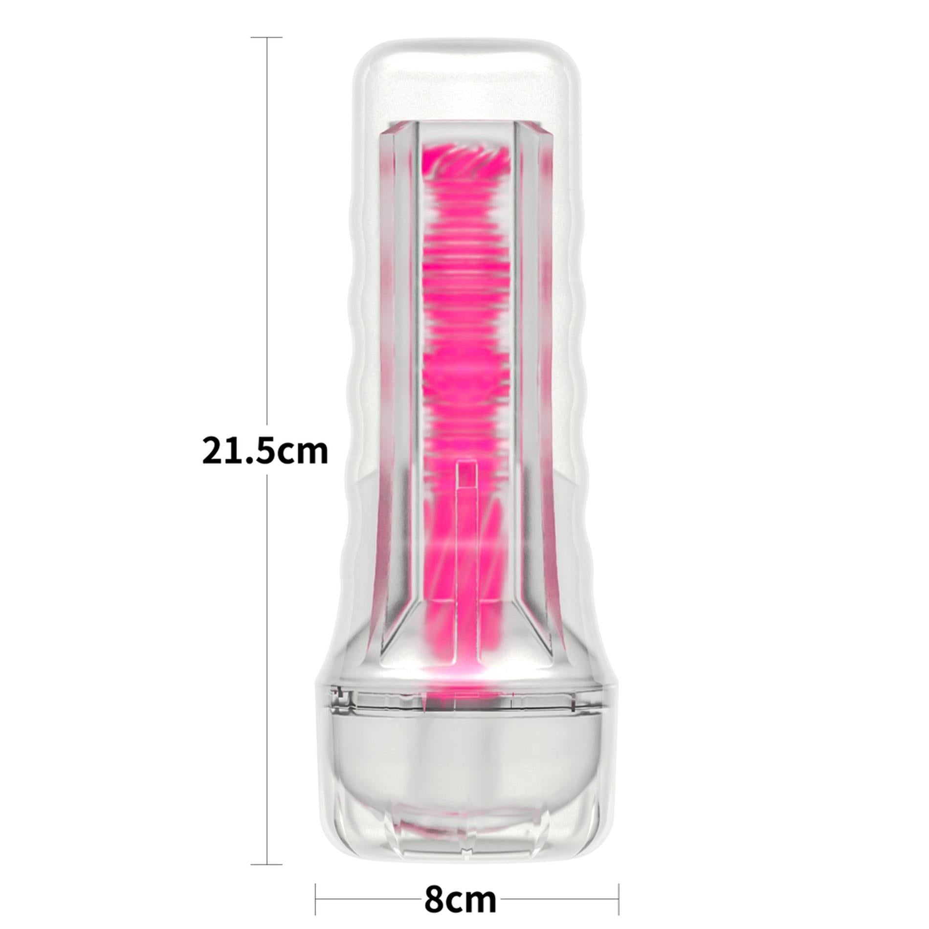 Masturbateur lumineux de 8,5'' - Rougeoyant