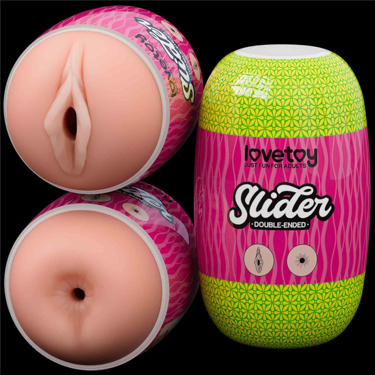 Masturbator Slider Ended 10.3 cm – vibrating, double, nude 10-LV350012 | Lovetoy
