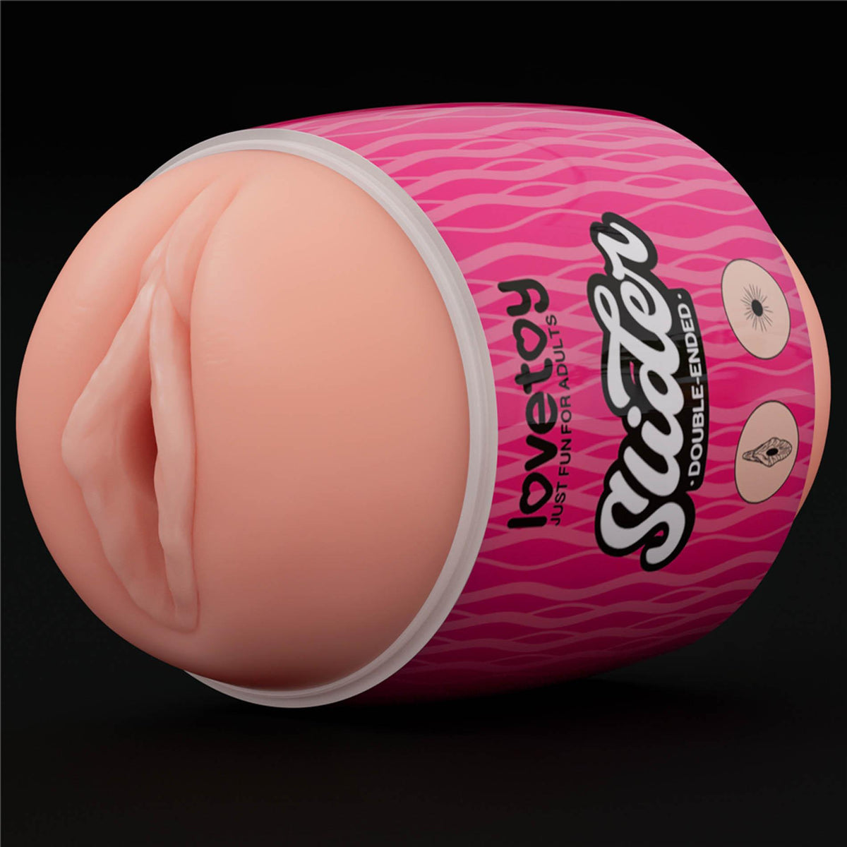 Masturbator Slider Ended 10.3 cm – vibrating, double, nude 10-LV350012 | Lovetoy