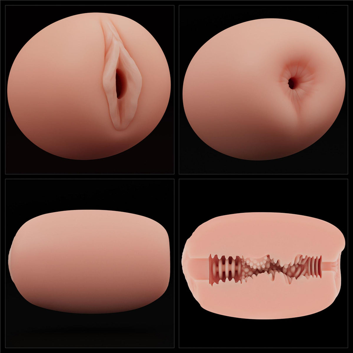 Masturbator Slider Ended 10.3 cm – vibrating, double, nude 10-LV350012 | Lovetoy