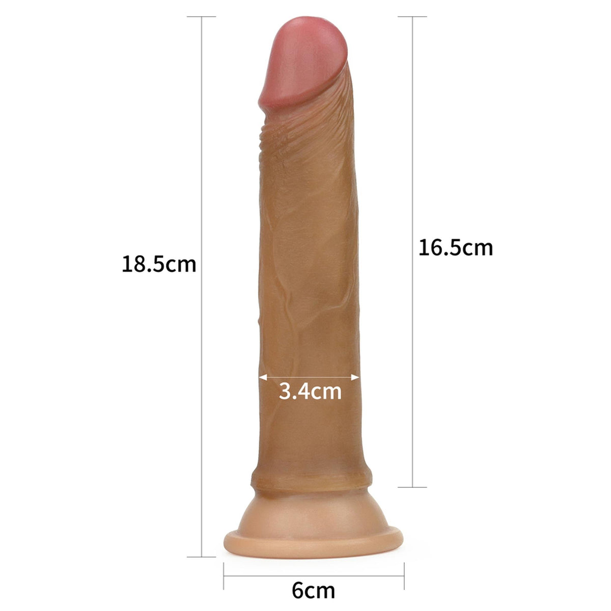 Dildo realistico Platinum – con ventosa, doppio 10-LV4002 | Lovetoy
