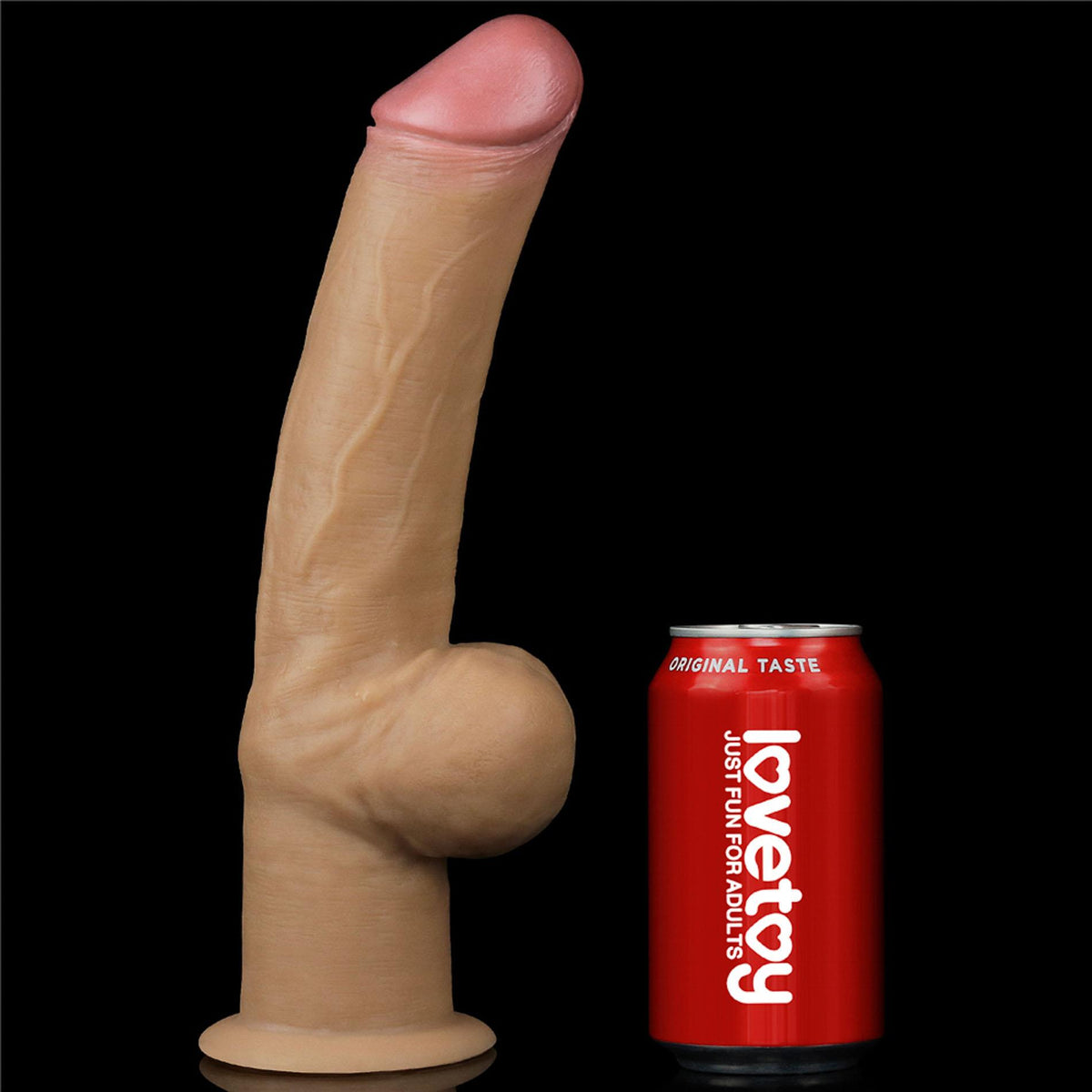 Consolador realista Handle 30 cm – con ventosa, nude 10-LV411033 | Lovetoy