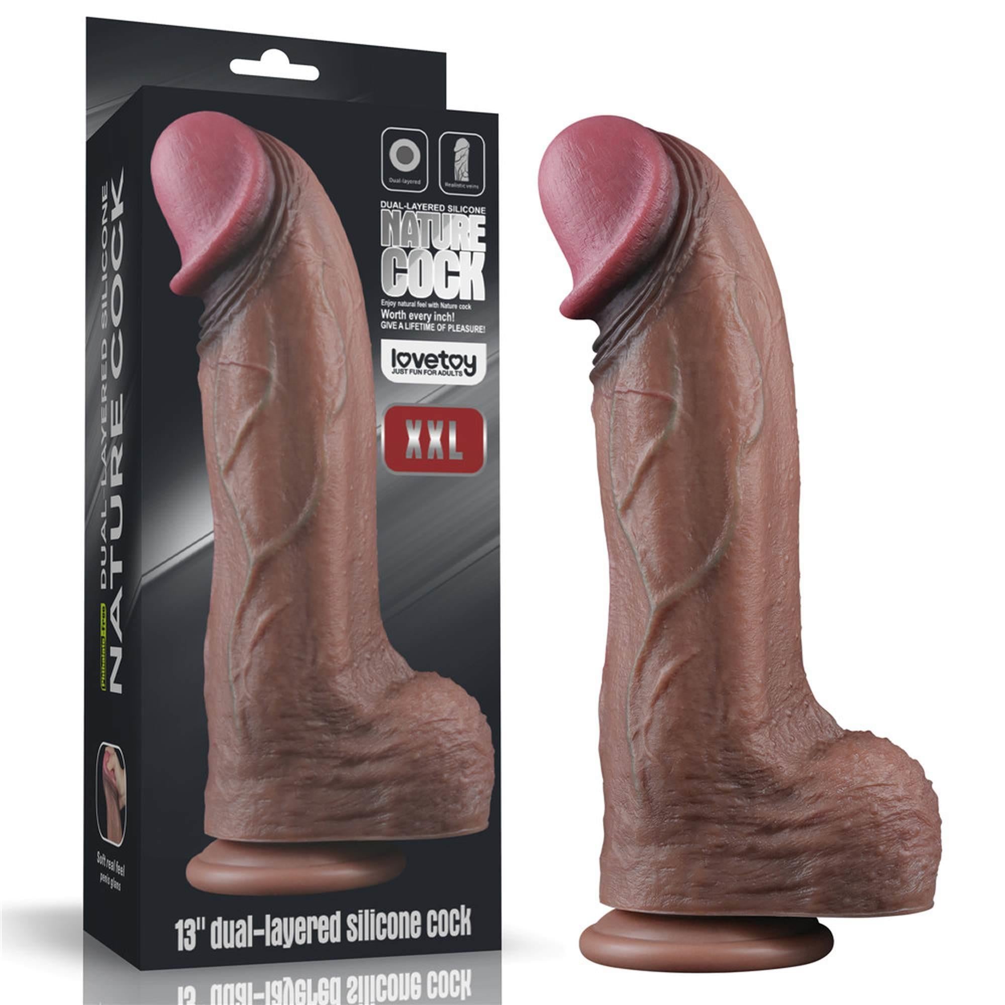 13″″ Dual Layered Silicone Cock XXL