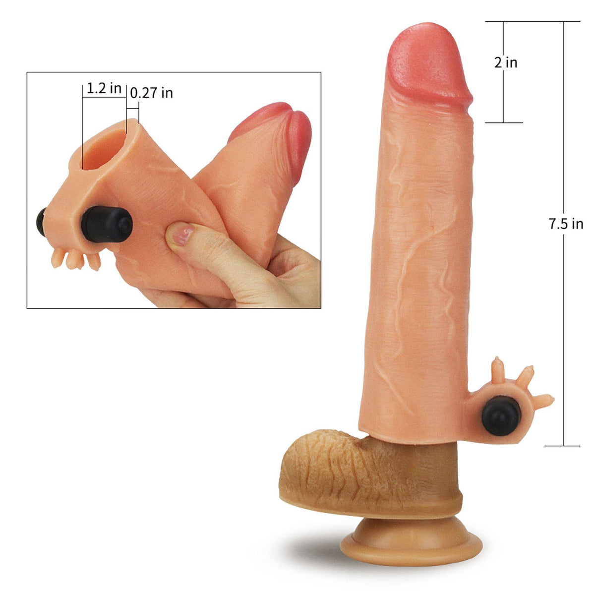 Capa para pénis Add 2 10-LV414101 | Lovetoy