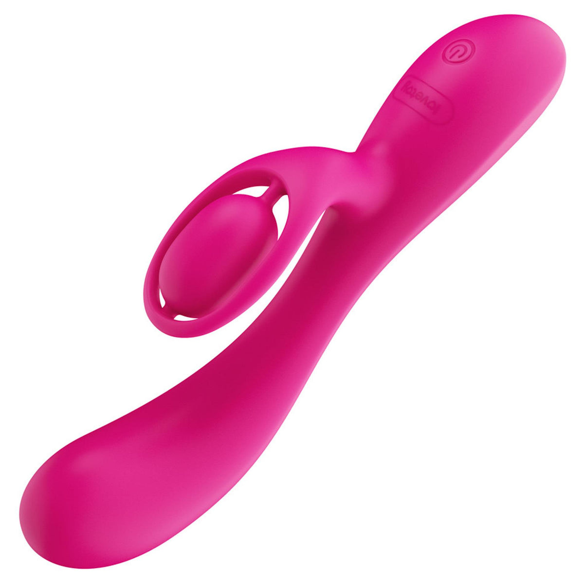 Rabbit vibrátor L'Allure Swirl 3 sebesség – újratölthető, piros | Lovetoy