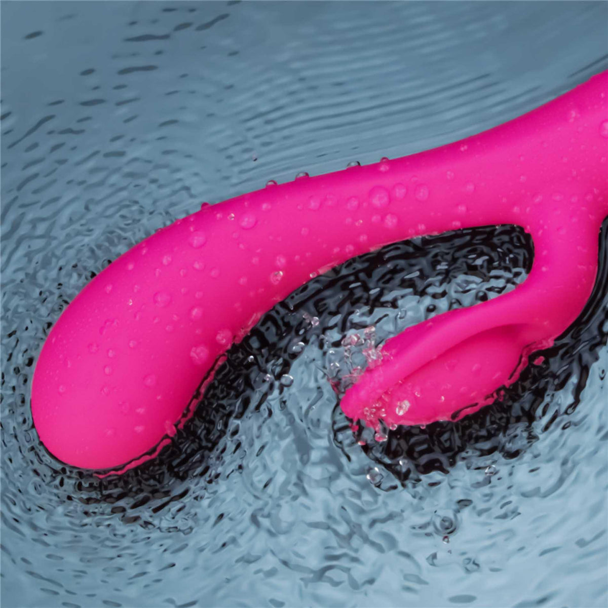 Rabbit vibrátor L'Allure Swirl 3 sebesség – újratölthető, piros | Lovetoy