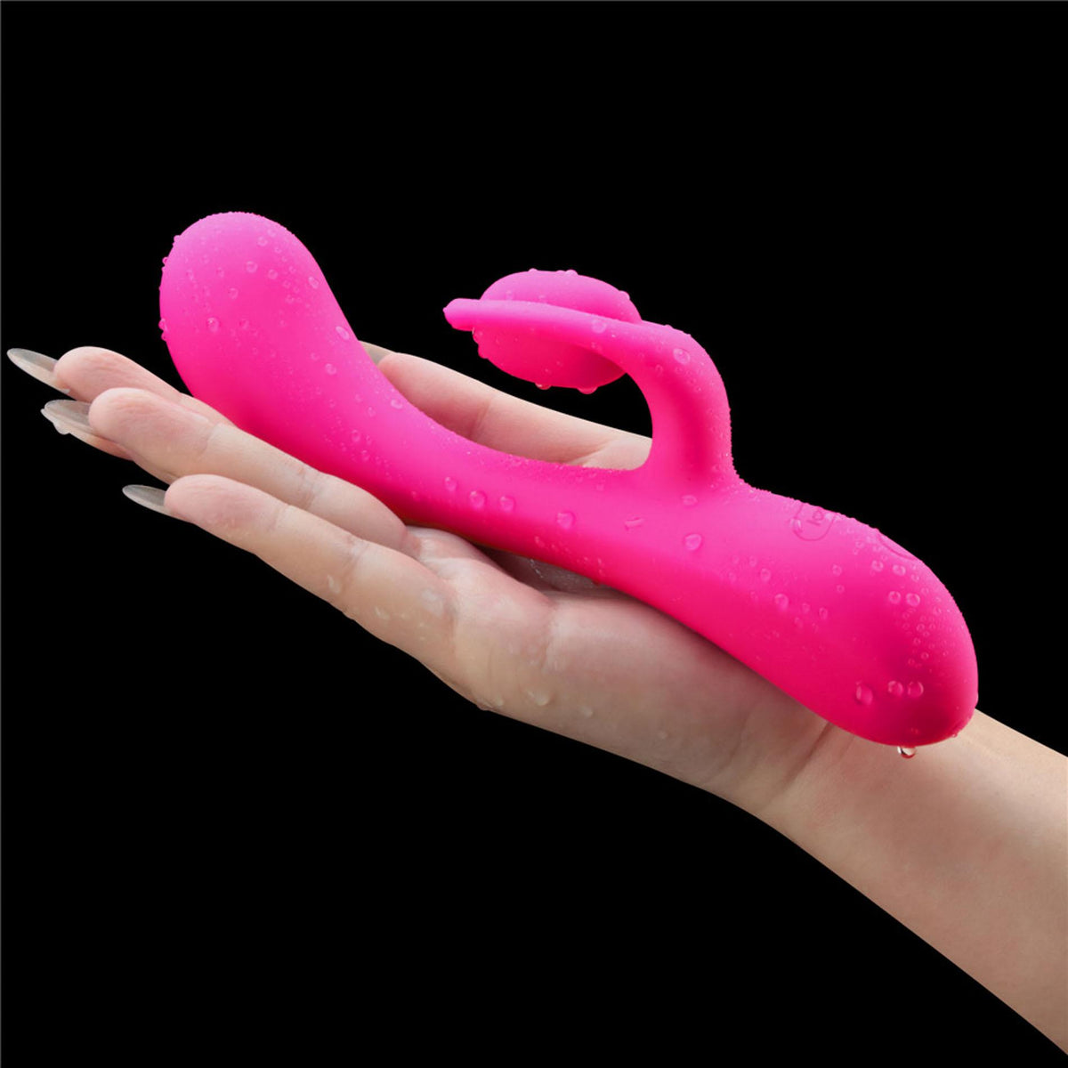 Rabbit vibrátor L'Allure Swirl 3 sebesség – újratölthető, piros | Lovetoy