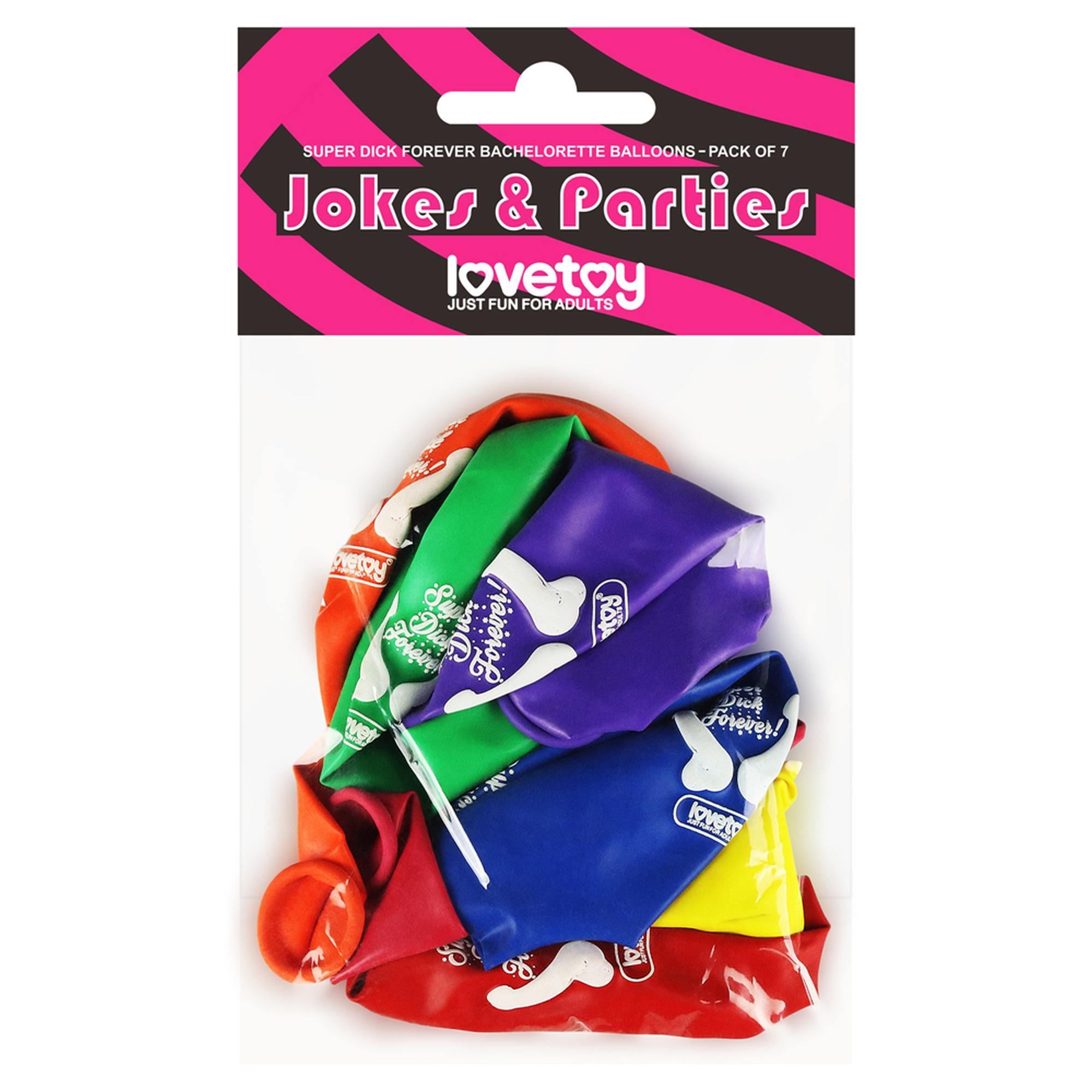 Ballons de Bachelorette Super Dick Forever (Paquet de 7)