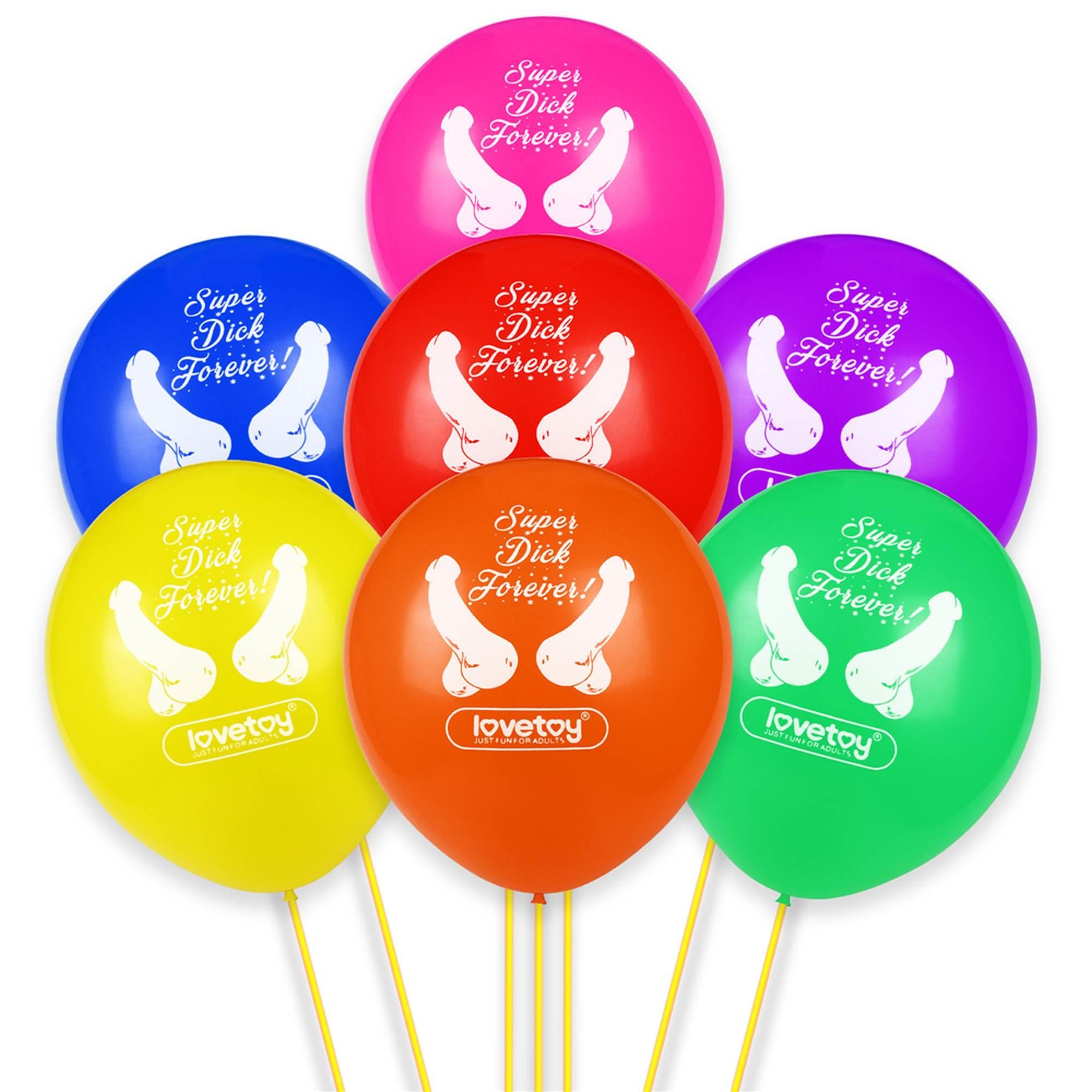 Ballons de Bachelorette Super Dick Forever (Paquet de 7)