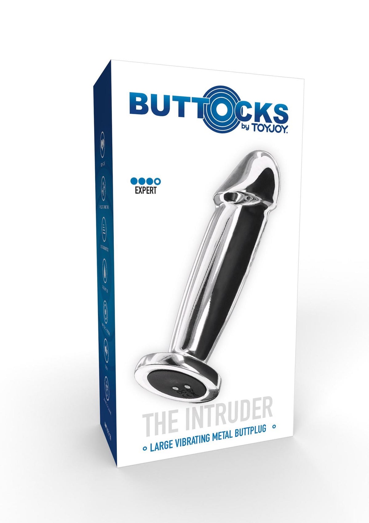 Plug anale Buttplug 7 funzioni – ricaricabile, vibrante, argento | ToyJoy