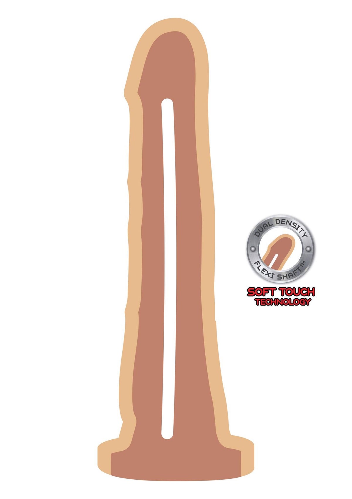 Dildo realista Density tone – com ventosa, duplo, nude 30-10174-X-SKIN | ToyJoy