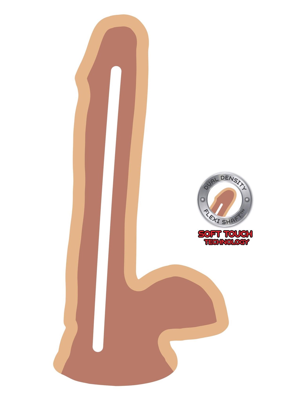 Dildo realistico Density tone – con ventosa, in cyberskin, nude 30-10182-X-SKIN | ToyJoy