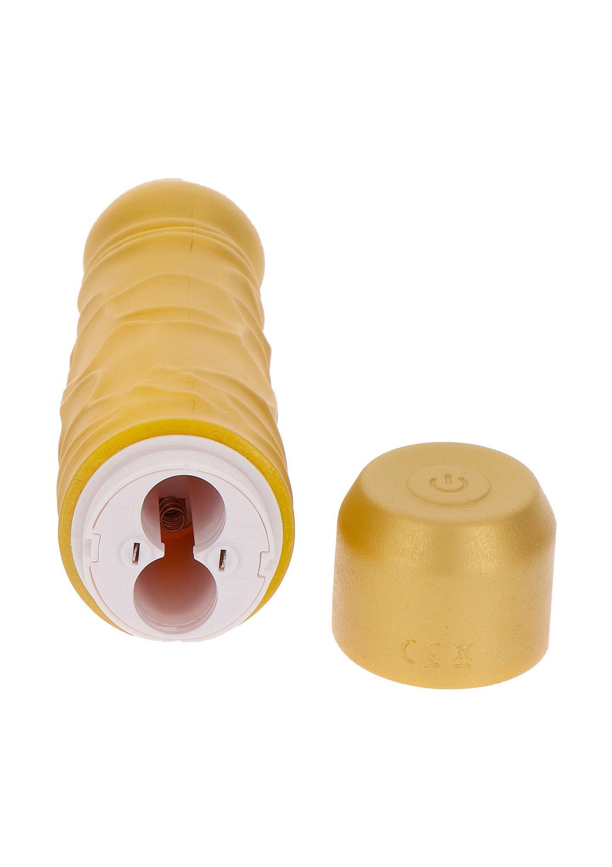 Vibrador realista Dicker – de cyberskin, dorado | ToyJoy