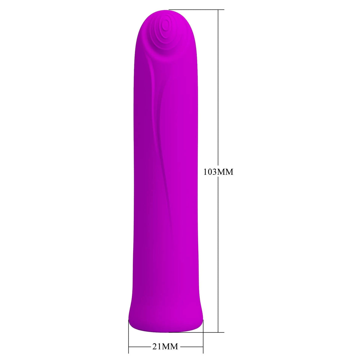 Vibromasseur classique Curtis Memory 12 fonctions – rechargeable, fuchsia | Pretty Love
