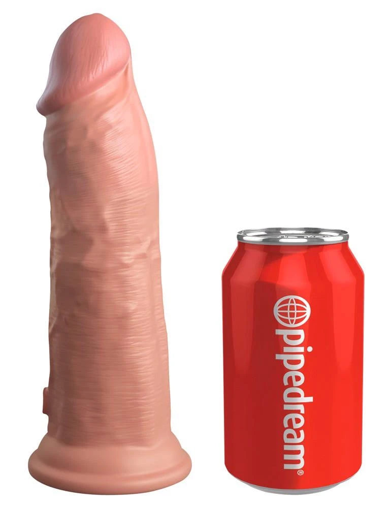 Consolador realista Density 10 funciones – recargable, con ventosa, nude 22 cm | King Cock Elite