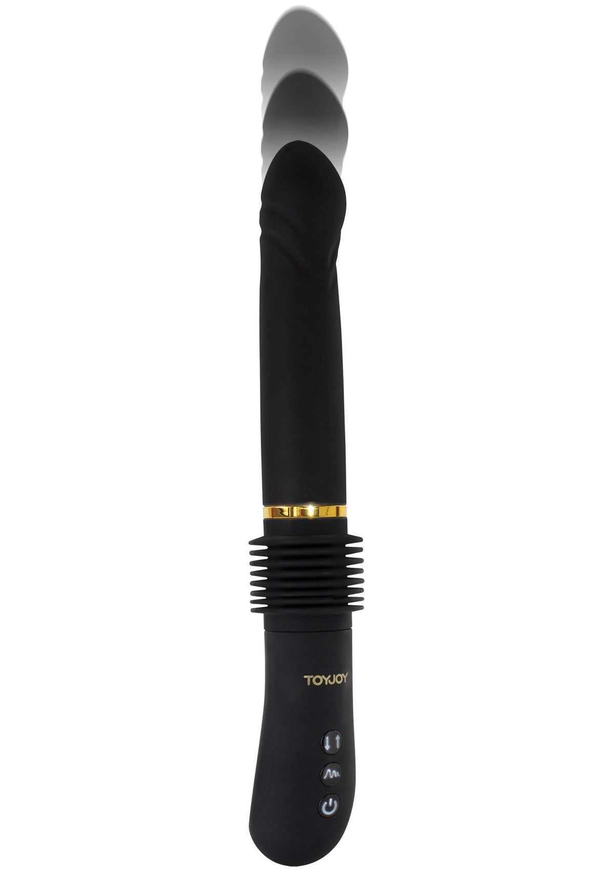Vibratore classico Magnum Opus Thruster – ricaricabile, a spinta, nero | ToyJoy