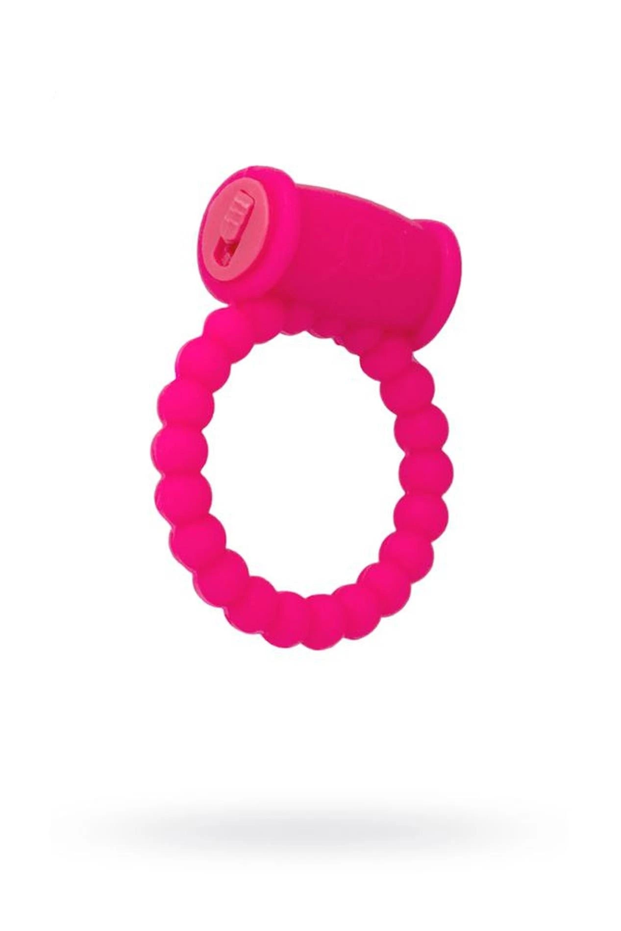 A-TOYS, Anneau vibrant pour pénis, Silicone, Rose, Ø3.5 cm