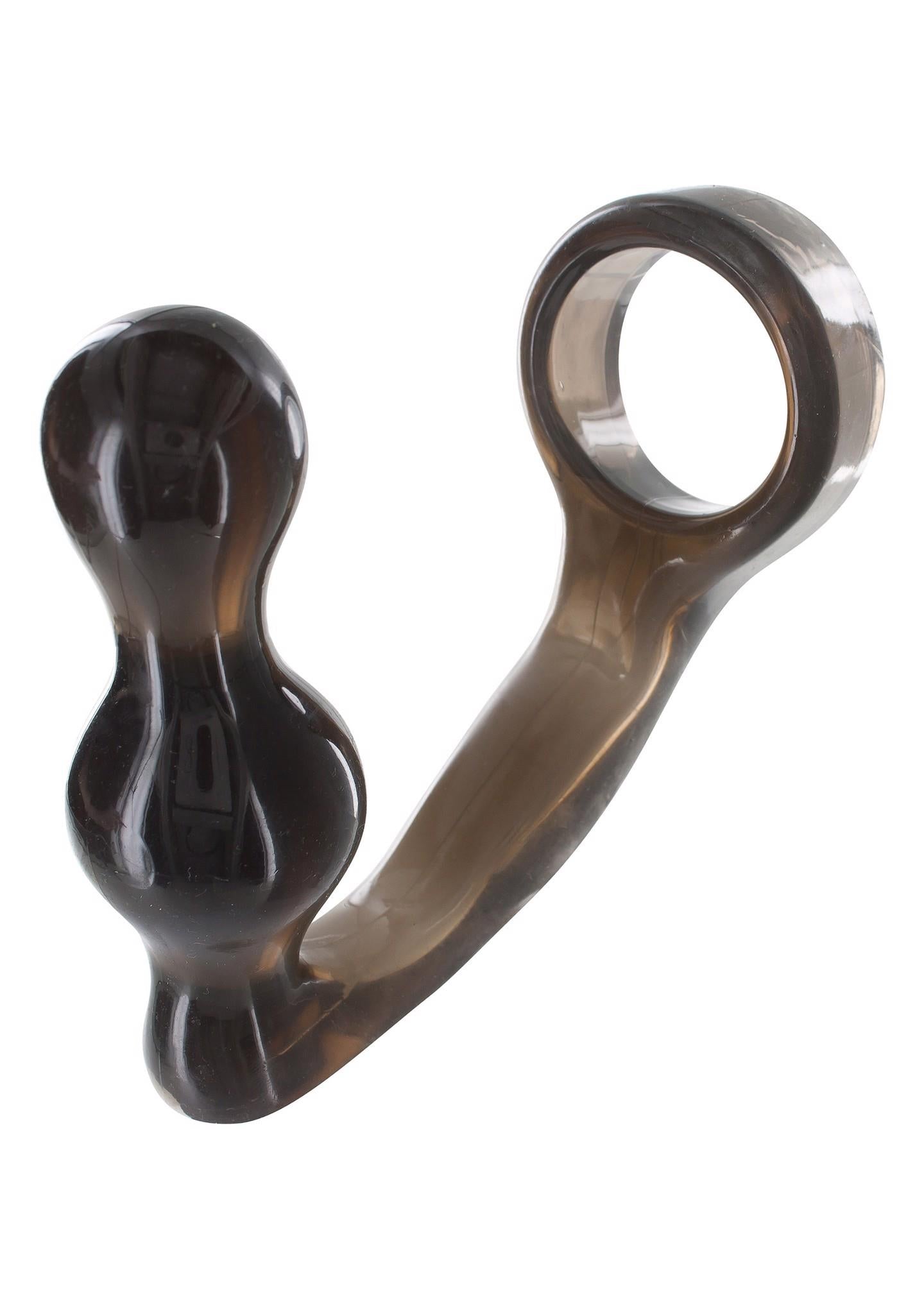 Power Plug & Penis Ring Grey