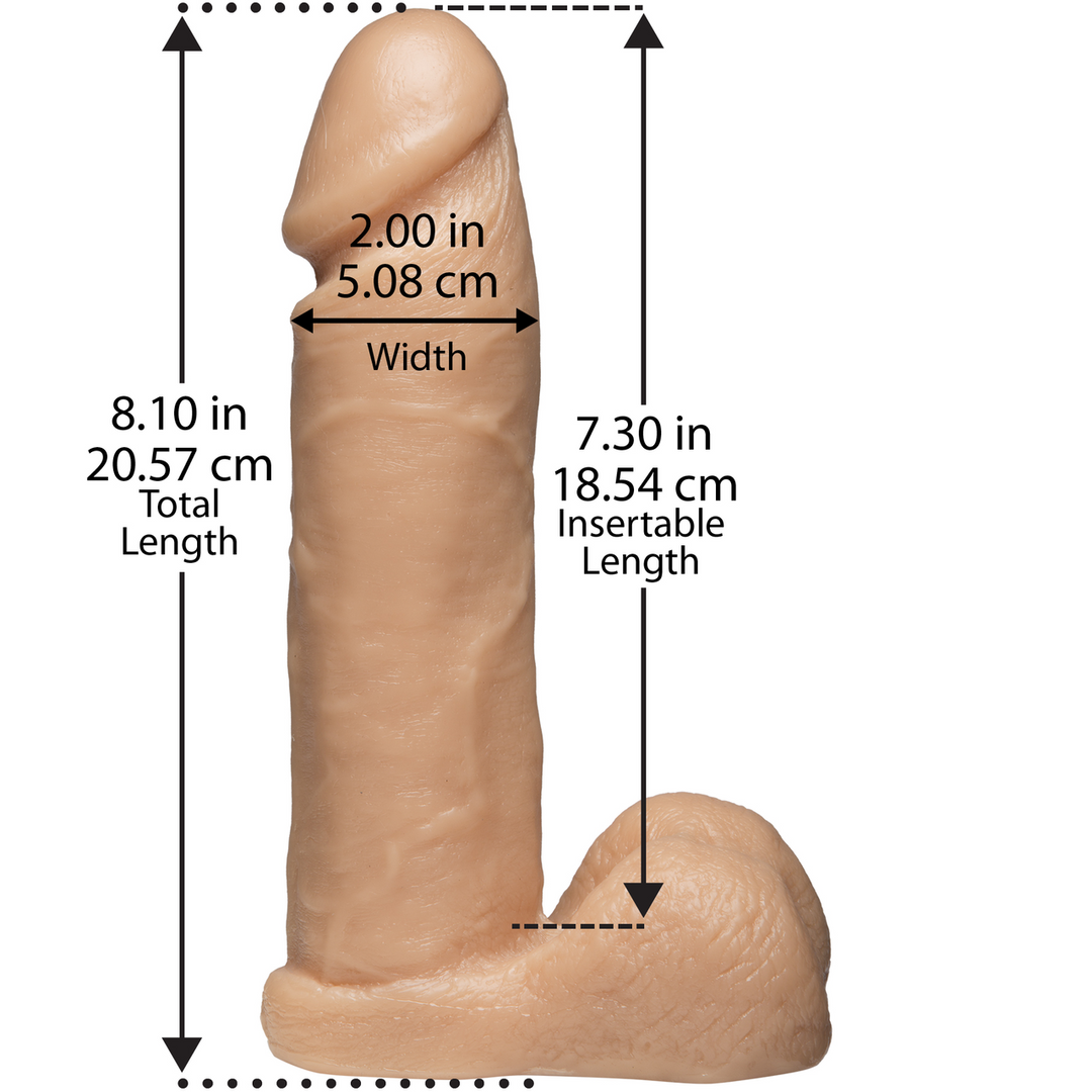 Imbracatura strap-on 20.6 cm – nude | Doc Johnson