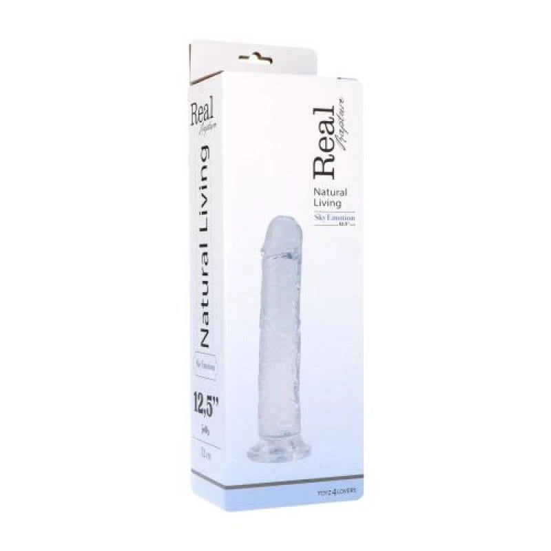 Dildo Emotion – with suction cup, clear | Real Rapture