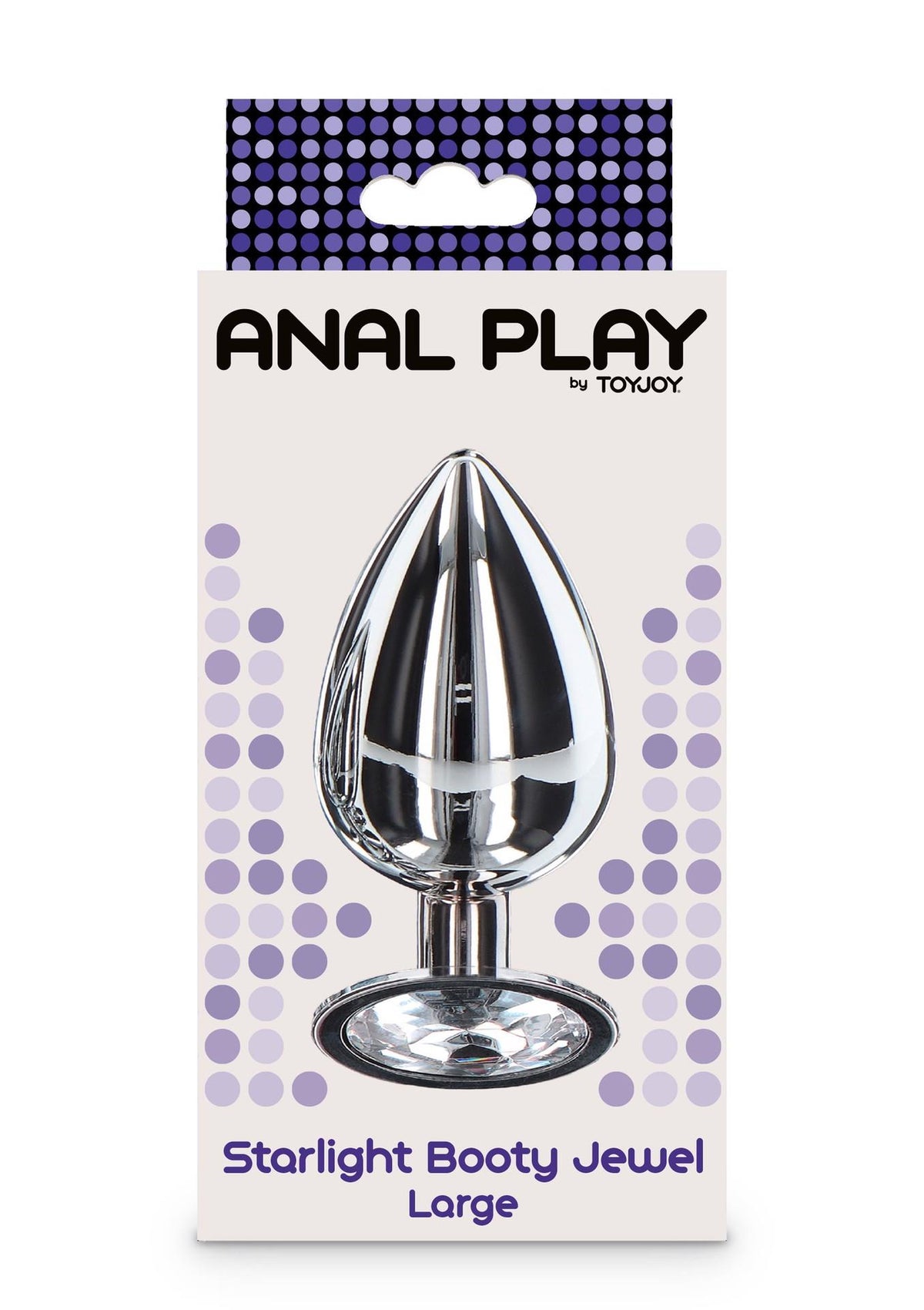 Butt plug Starlight Booty – jewelled, silver 30-10572-X-SILVER | ToyJoy