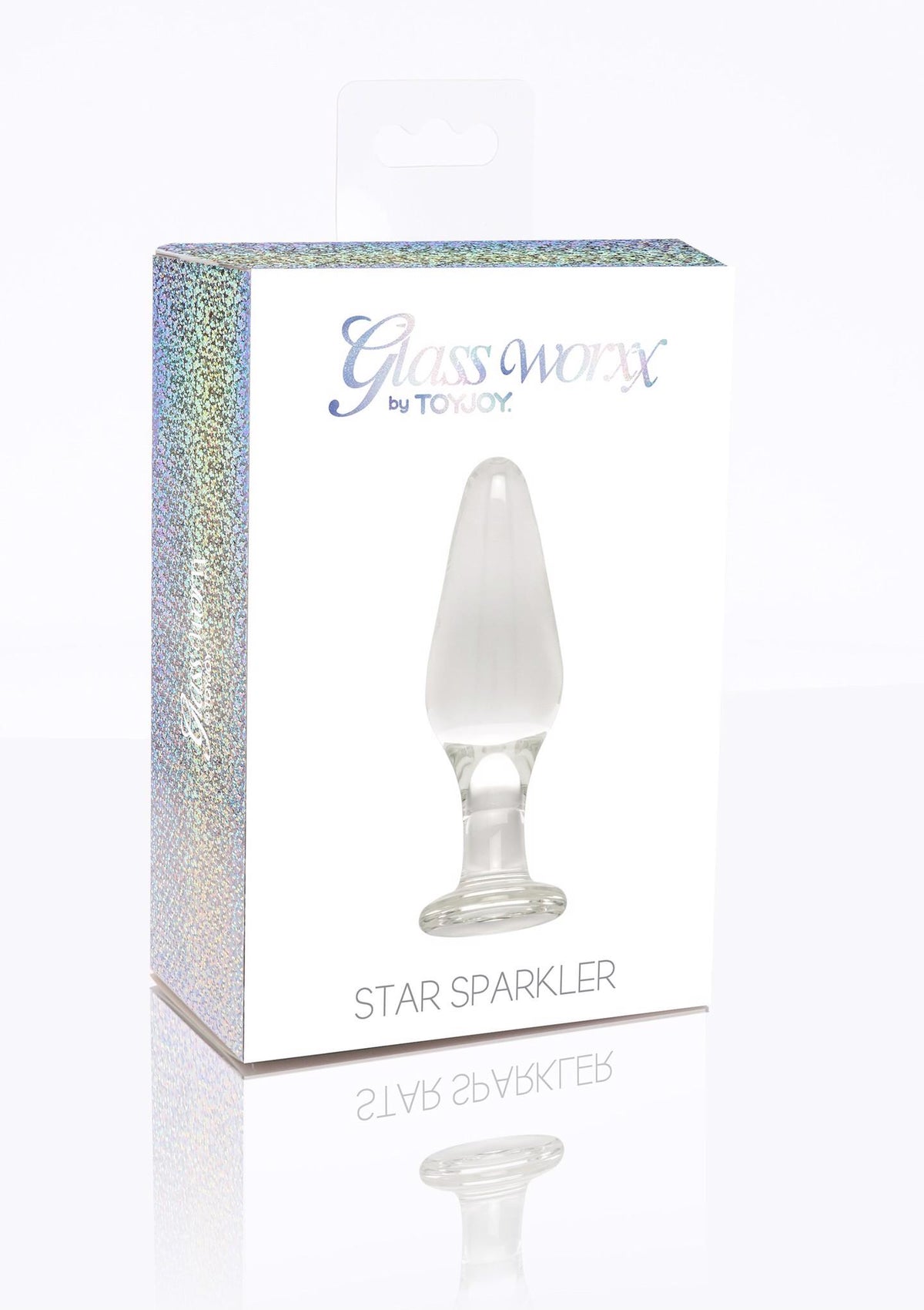 Plug anal Star Sparkler – en verre, transparent | ToyJoy