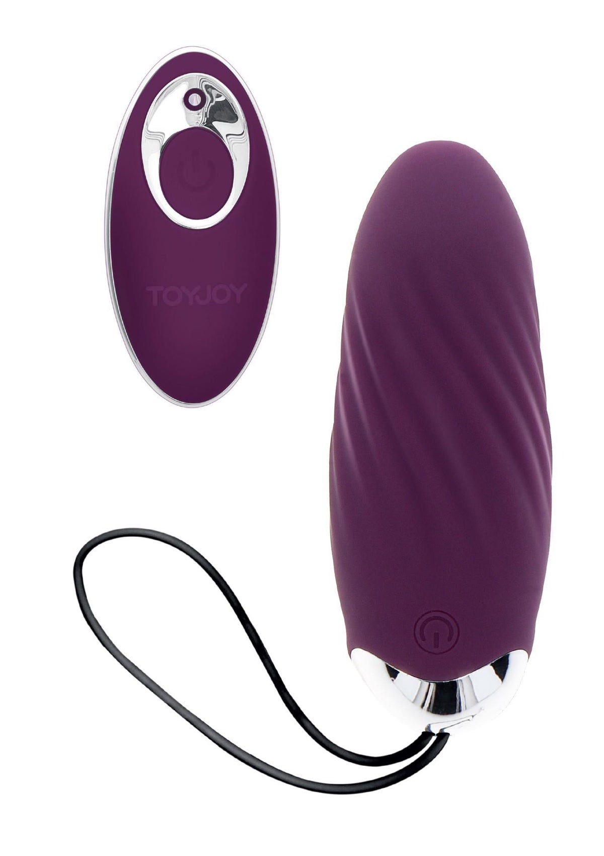 Œuf vibrant Knock Knock Eggstavagant 8 fonctions – avec télécommande, violet | ToyJoy