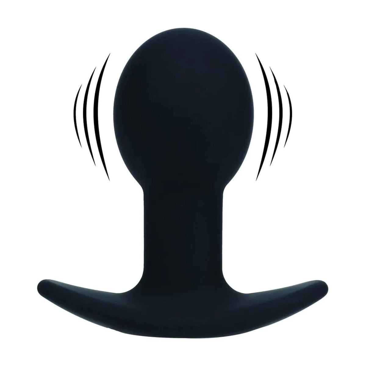 Butt plug Single Bulb 10 functions – vibrating, black | Levelz