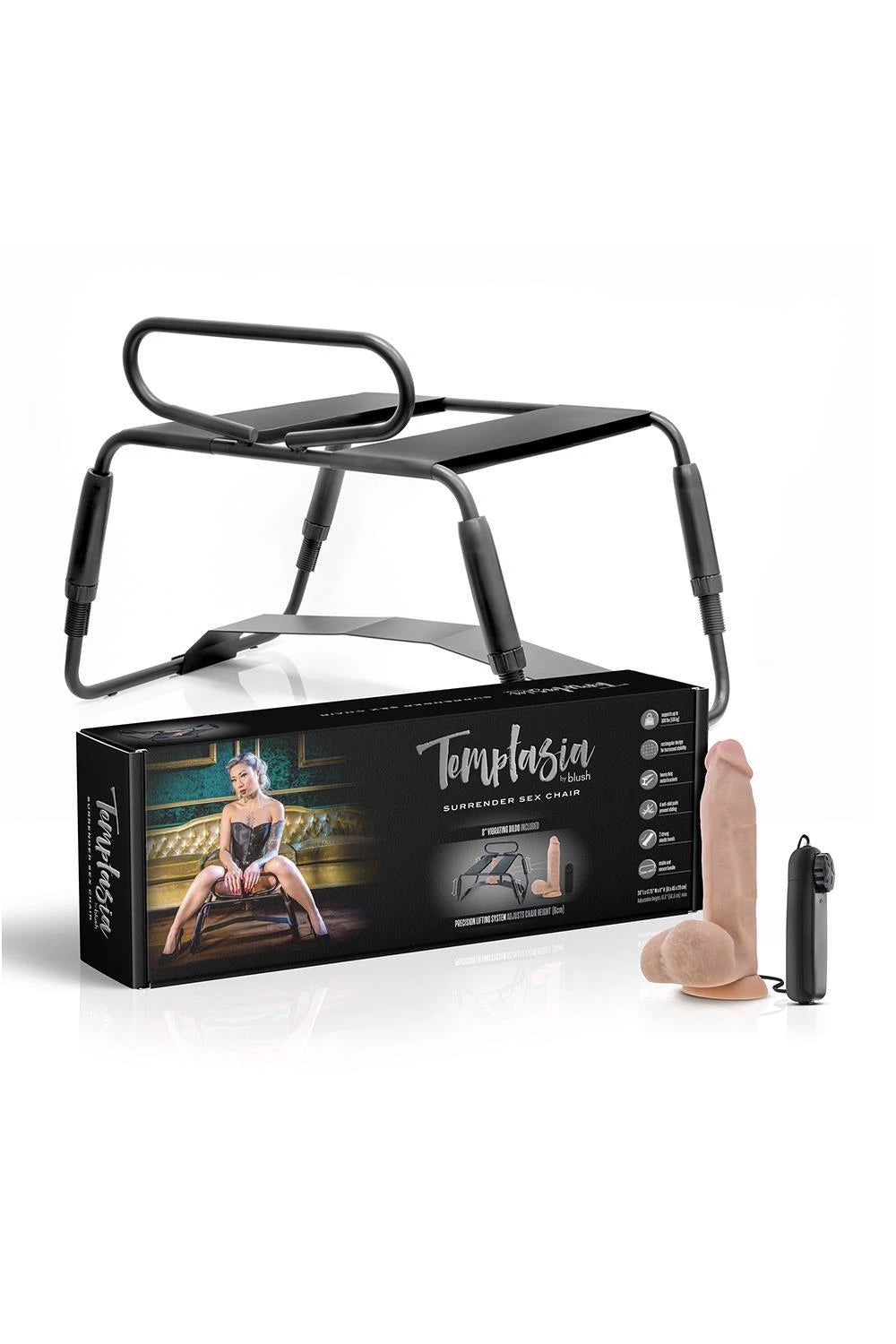 Accessorio BDSM Temptasia Surrender Chair – nero | Blush