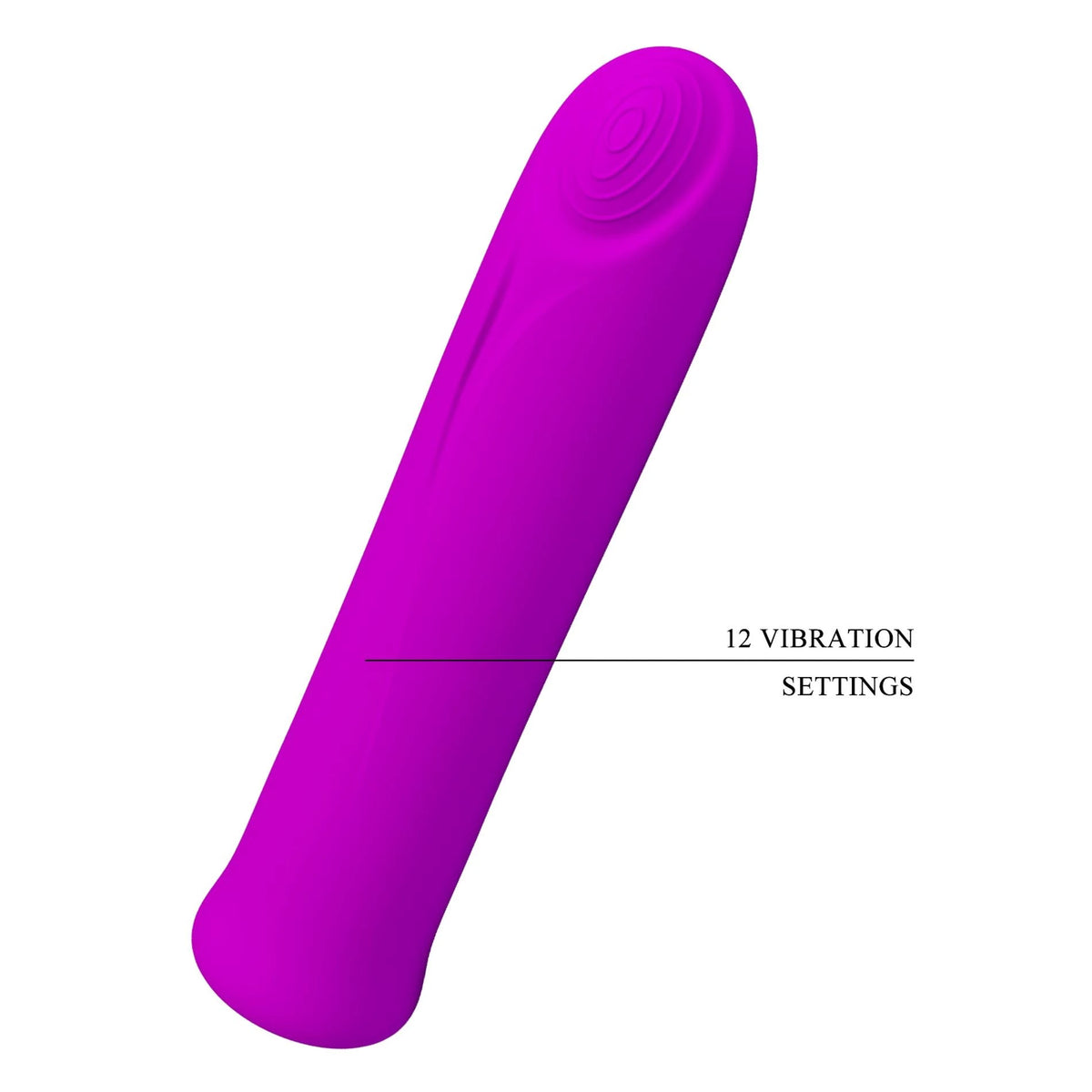 Vibromasseur classique Curtis Memory 12 fonctions – rechargeable, fuchsia | Pretty Love