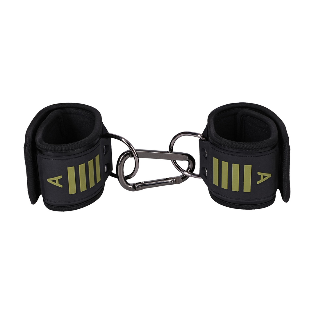 Menottes de cheville tactiques - Noir/Vert