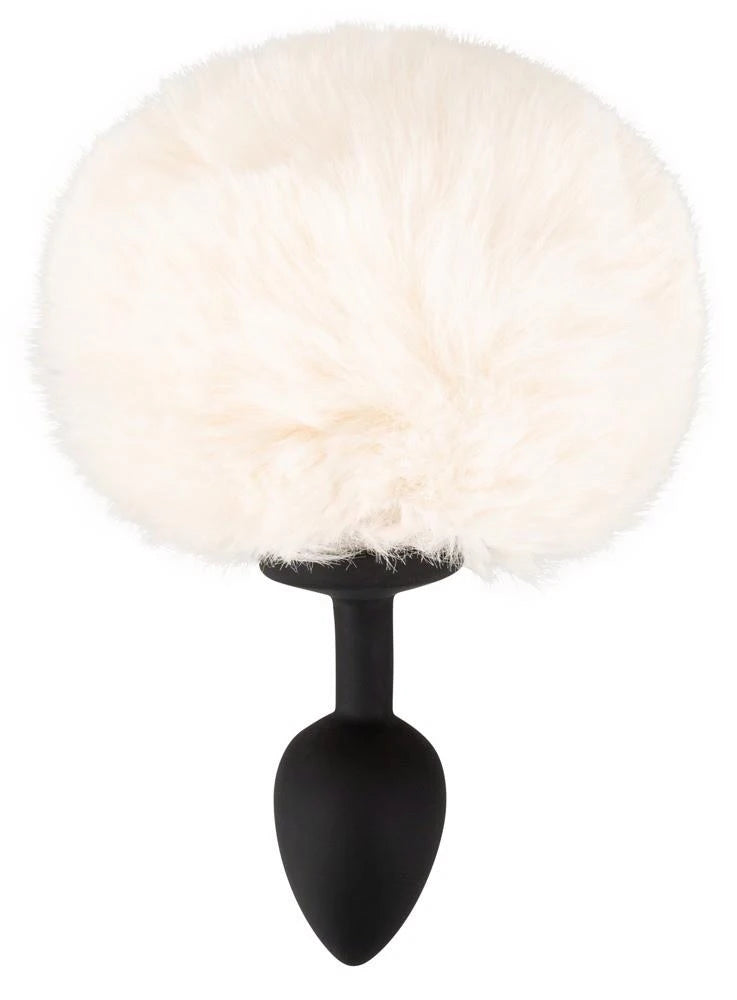 Butt plug fluffy tail 14.2 cm – white