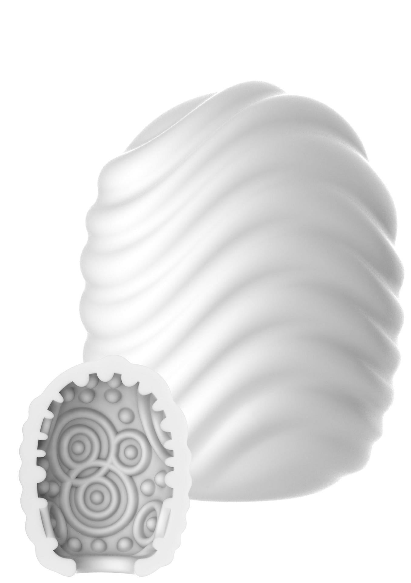 Mini Masturbateur Wave Blanc