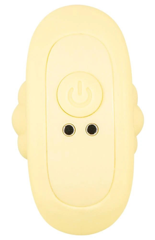 Plug anale 7 funzioni – vibrante, ricaricabile, giallo | Cuties