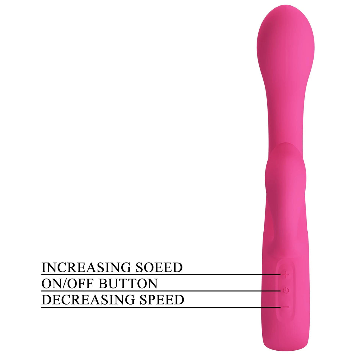 Vibromasseur rabbit Fritz 12 fonctions – fuchsia | Pretty Love