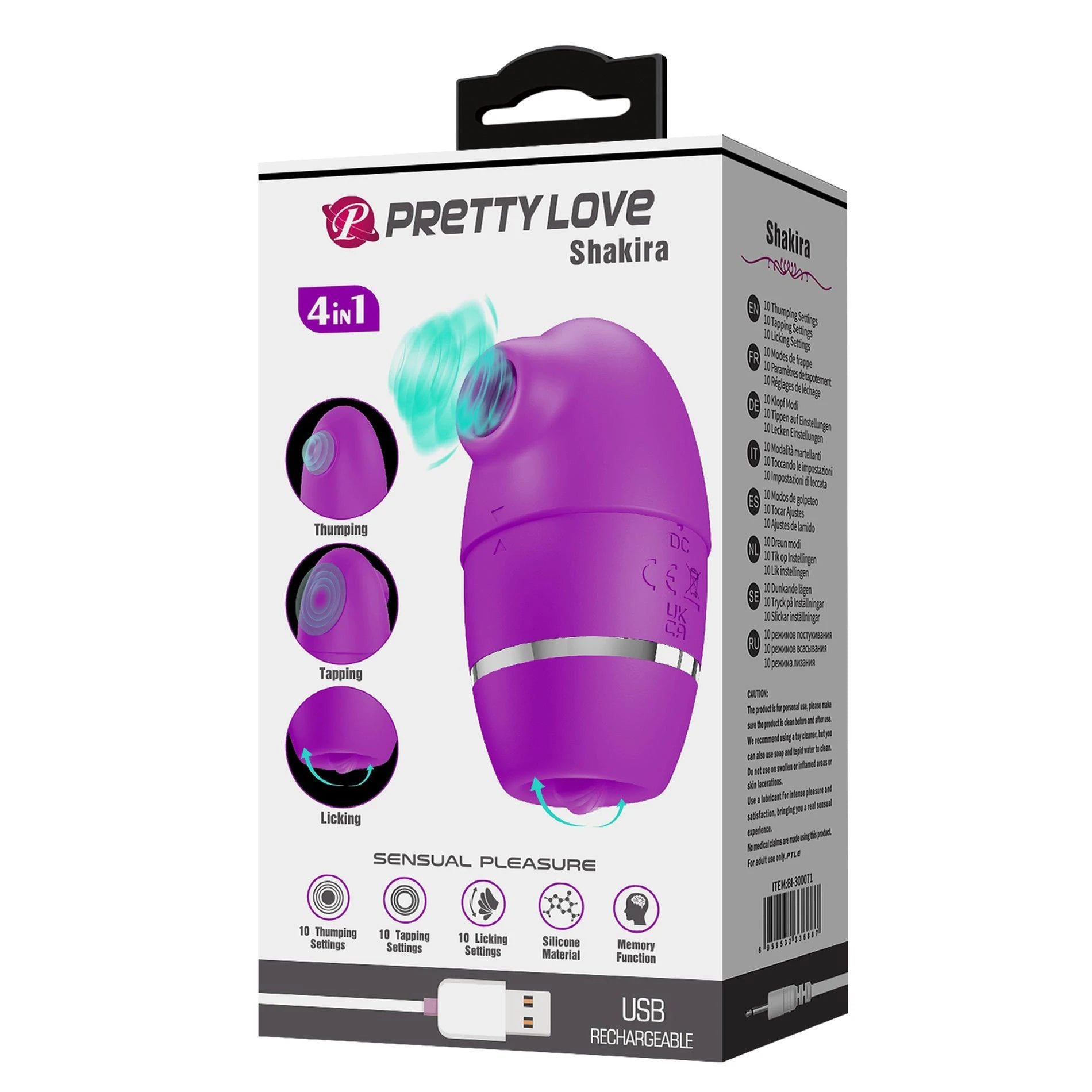 PRETTY LOVE - Shakira, silicone, rechargeable USB
