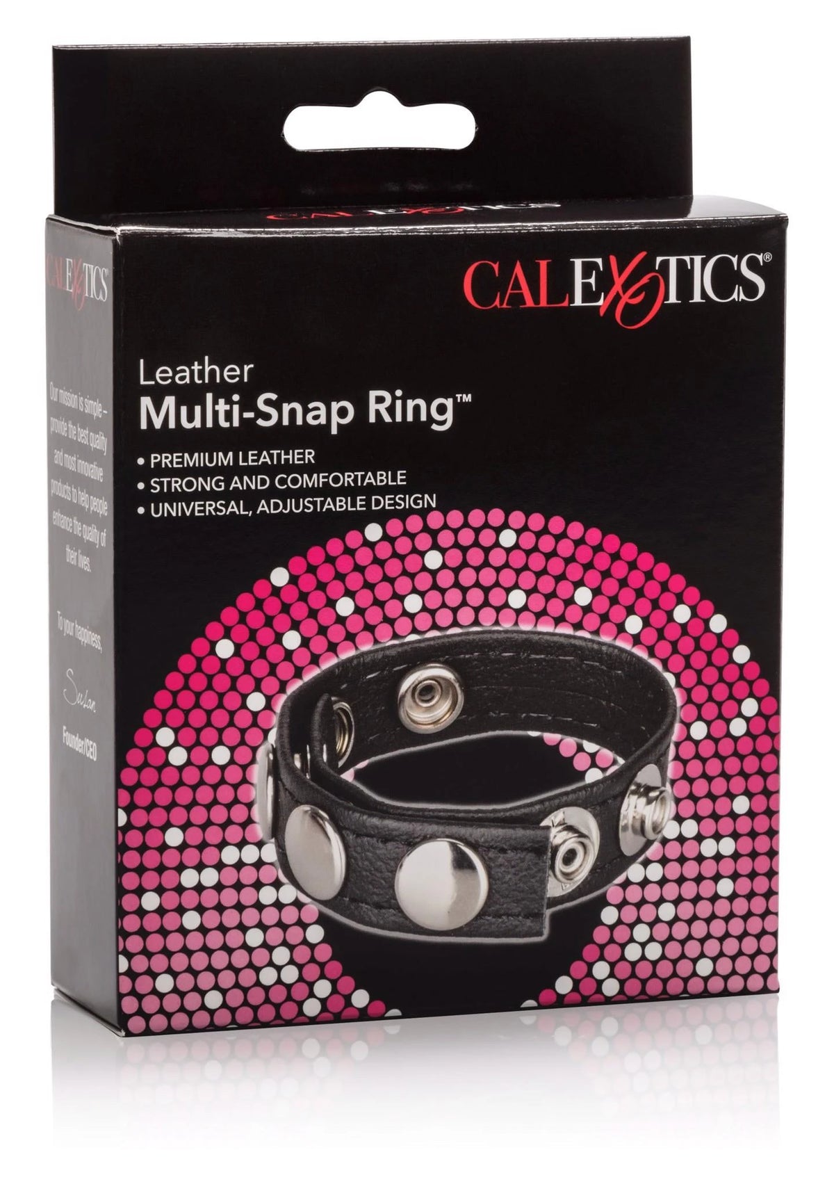 Anillo para el pene Snap – negro | Calexotics