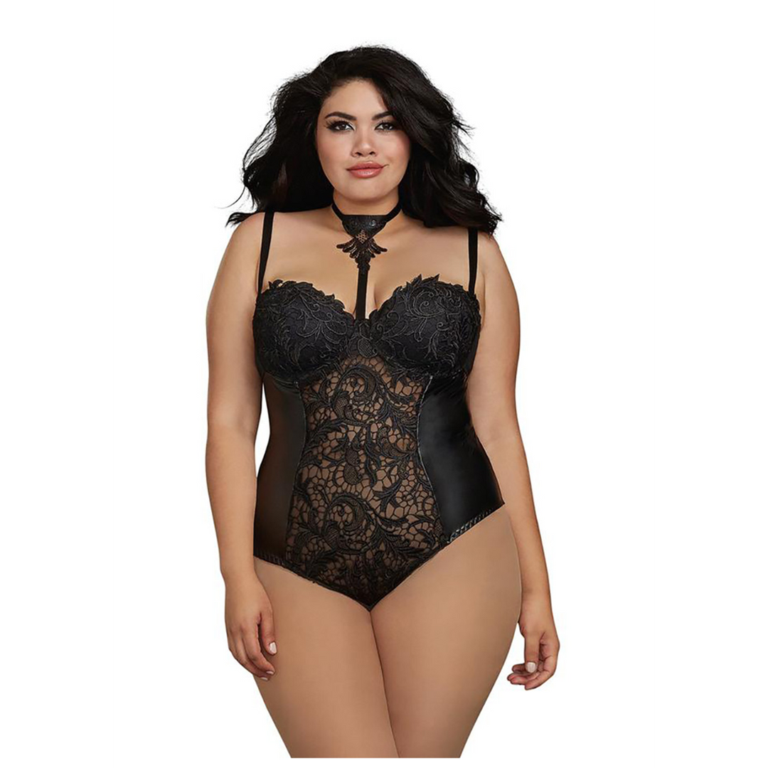 Body – preto 11869X-BLK-2X | Dreamgirl