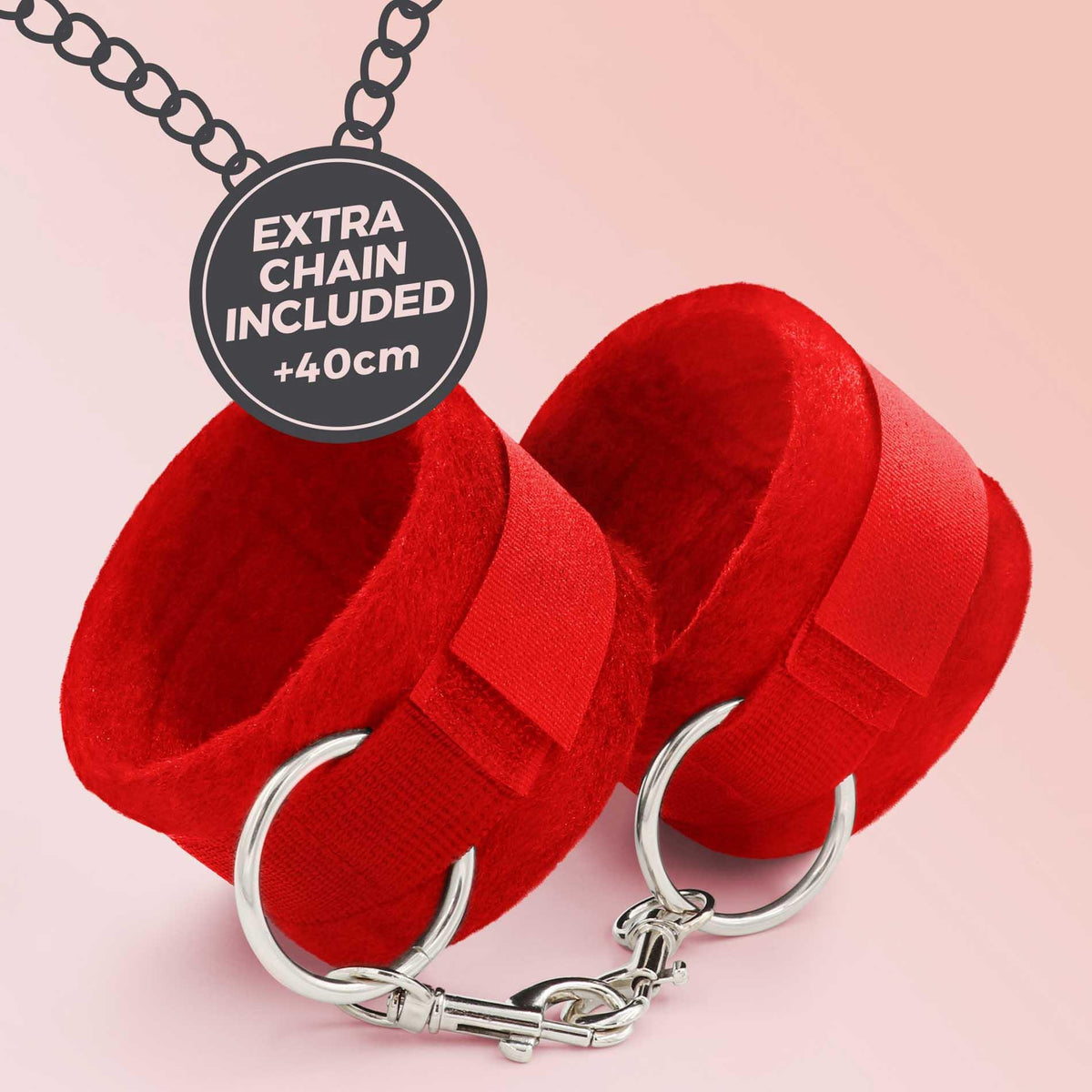 Manette Tough Velcro Chain – rossa | Crushious